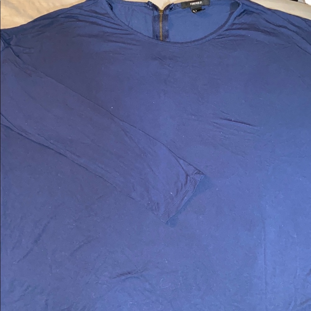 Long Sleeve Soft Shirt with Half Zipper
